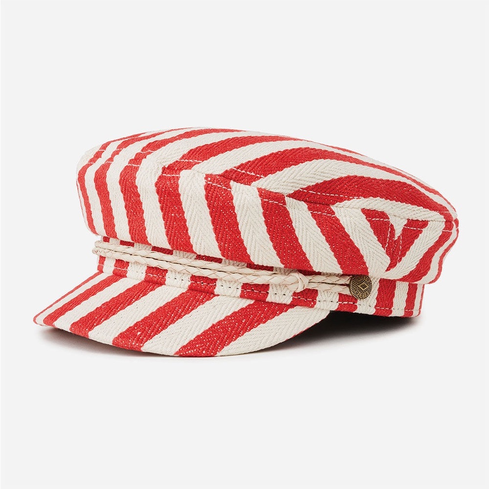 red striped brixton hat!♥️